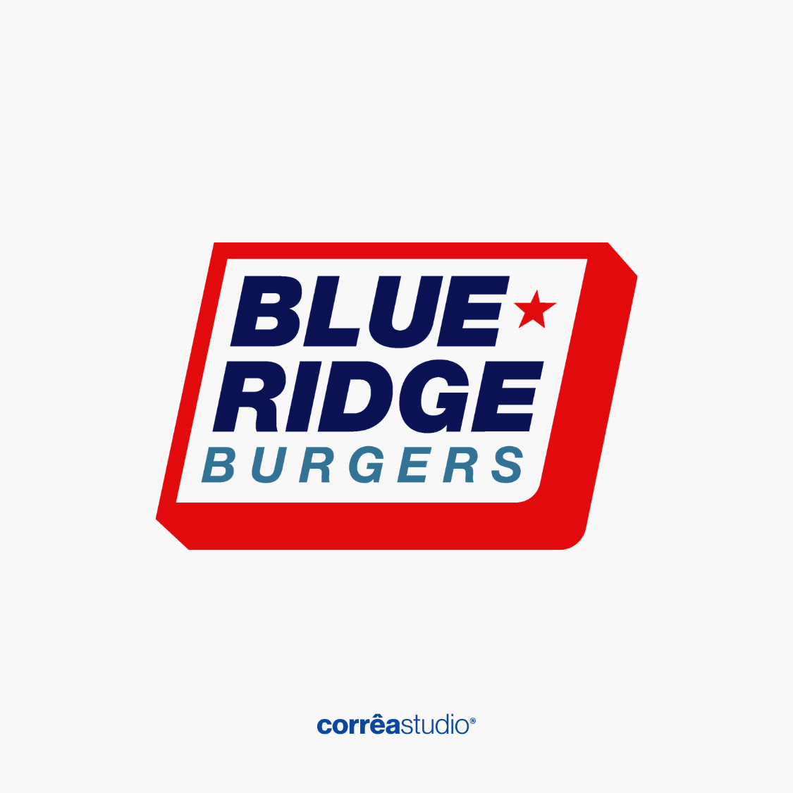 Identidade Visual para a Hamburgueria Blue Ridge